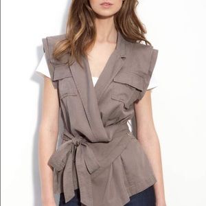 Bonus sleeveless army wrap jacket